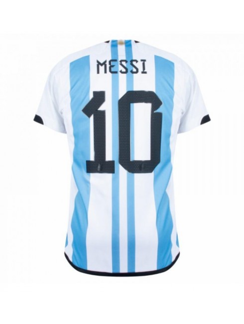 Billige Argentina Lionel Messi #10 Hjemmedrakt VM 2022 Kortermet
